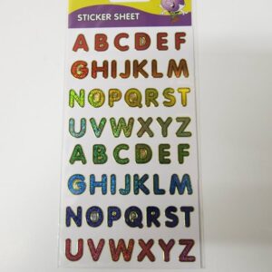 PURPLE PEACH STICKERS ALPHABET