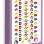 PURPLE PEACH STICKERS SMILEY COOL