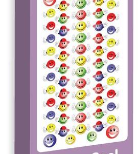 PURPLE PEACH STICKERS SMILEY COOL