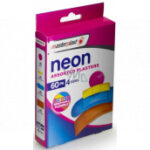 MASTERPLAST NEON ASSORTED PLASTERS, 60PK:4SIZES