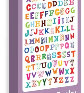 PURPLE PEACH STICKERS ALPHABET FUNKY