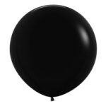 SEMPERTEX 24″ ROUND FASHION BLACK BALLOONS PACK OF 3