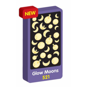 PURPLE PEACH STICKERS MOONS GLOW