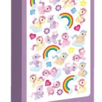 PURPLE PEACH STICKERS PONIES CUTE