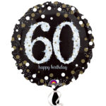 ANAGRAM 18″ 60TH BIRTHDAY GOLD SPARKLING FOIL BALLOON