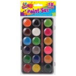 ARTBOX PAINT SET WITH PAINT BRUSH (18 COLOURS)