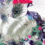 SIMON ELVIN SMALL GIFT BAG “PEACOCK” PACK OF 6