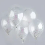 HOOTYBALLOO SILVER BALLOONS PK5: SELECT YOUR FAVOURITE