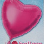 UNIQUE 18″ HEART HOT PINK FOIL BALLOON