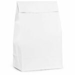 12 PAPER PARTY BAGS WHITE