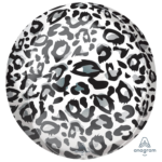 ANAGRAM 15″ SNOW LEOPARD PRINT ANIMAL ORBZ BALLOON