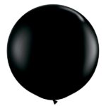 QUALATEX ONYX BLACK 36IN (PACK OF 2 ROUND BALLOON).