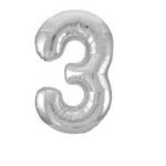 SILVER NUMBER 3 SHAPE