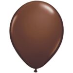 QUALATEX  CHOCOLATE BROWN 5″(PACK OF 100 ROUND BALLOONS).