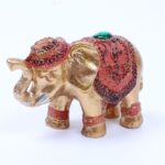 LUCKY GOLD ELEPHANT ORNAMENT 8X3.5X5CM