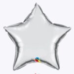 UNIQUE 20″ STAR SILVER FOIL BALLOON