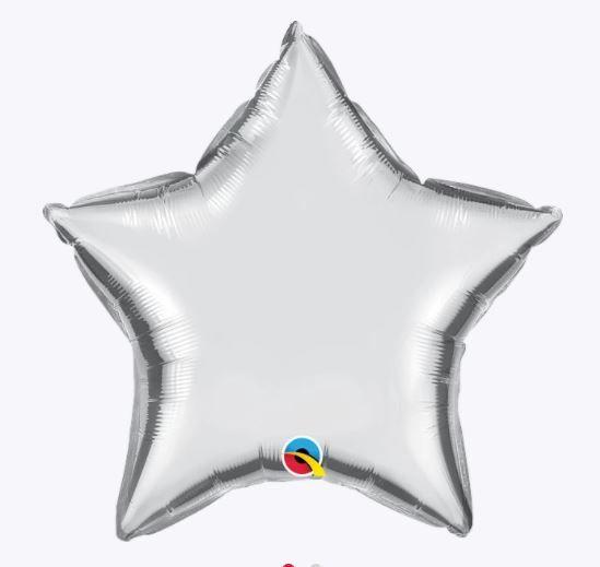 UNIQUE 20″ STAR SILVER FOIL BALLOON