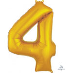 GOLD NUMBER 4 SHAPE