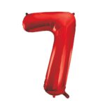 UNIQUE 34″ RED FOIL BALLOON NUMBER 7