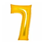 UNIQUE 34″ GOLD FOIL BALLOON NUMBER 7