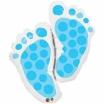 QUALATEX 35″ BABY FEET BLUE SHAPE BALLOON