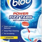 Bloo Power Fizz Tabs Anti Limescale Drain Deep Cleaning For Toilet – Toilet Cleaner Removes Stubborn Limescale And Odors – Limescale Remover Ensures Deep Cleaning pack-1