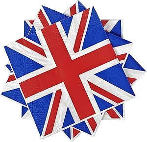 UNION JACK PRINT NAPKINS 60 PCS - Image 3
