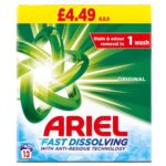 2 x Ariel Washing Powder Original 715g, 13 Washes, For Cleaner Clothes