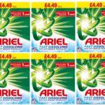 6 x Ariel Washing Powder Original 715g, 13 Washes, For Cleaner Clothes
