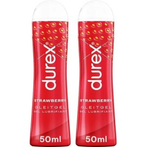 Durex Play Strawberry Flavoured Lubricant Condom Friendly  50 ml Pack 2