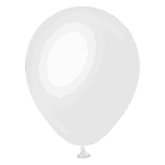 KALISAN 5IN OPAQUE SATIN SNOW WHITE PK50