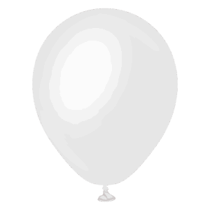 KALISAN 5IN OPAQUE SATIN SNOW WHITE PK50