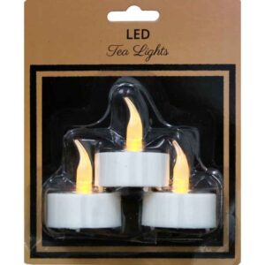 SIFCON 3PK LED TEALIGHTS