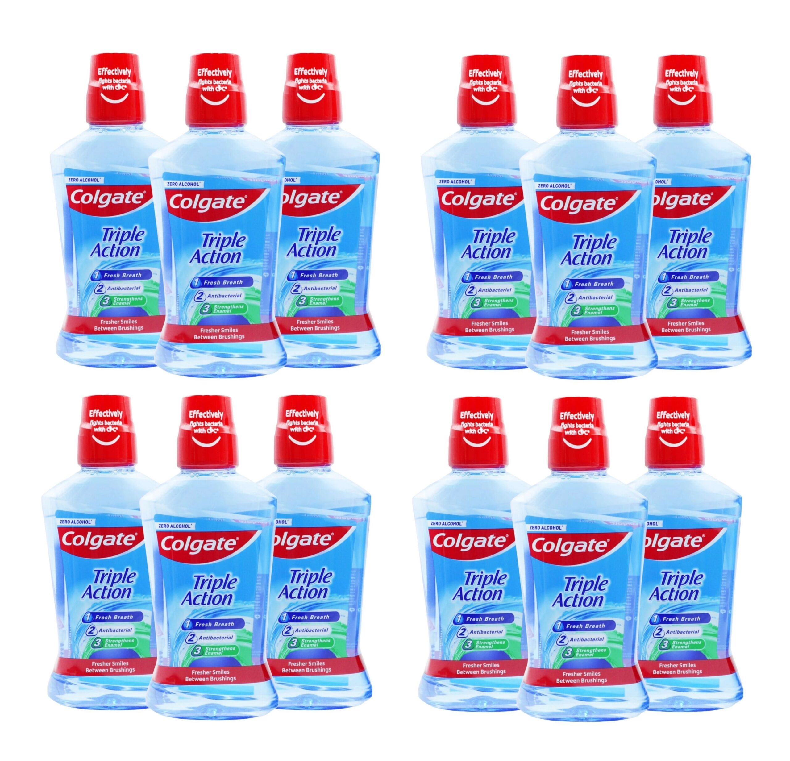 Colgate Triple Action Mouthwash 500 ml Pack 12