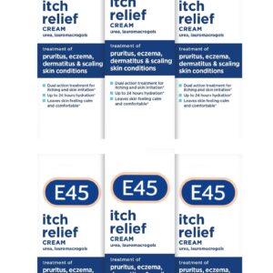 6 x E45 Itch Relief Cream 100grams