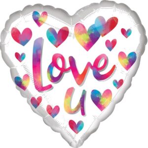 ANAGRAM 17IN COLOUR SPLASH LOVE YOU FOIL