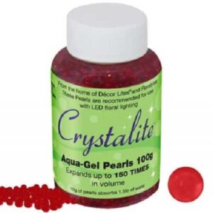 CRYSTALITE AQUA GEL  PEARLS 100G RED