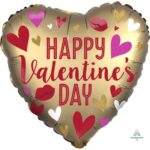 ANAGRAM 18IN SATIN INFUSED GOLD VALENTINES DAY FOIL