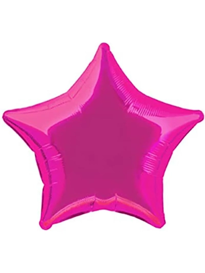 UNIQUE 18” HOT PINK STAR FOIL