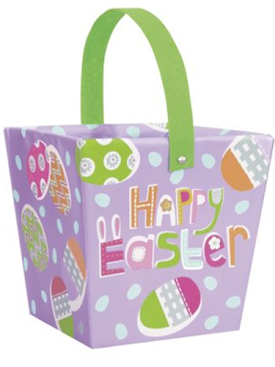 PAPER LILAC EASTER EGG HUNT BASKET