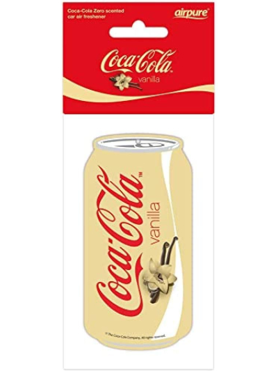 AIRPURE COCA COLA SCENTED "VANILLA "CAR AIR FRESHENER