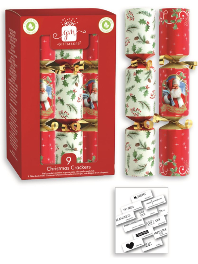 CHRISTMAS CRACKERS 9X8" TRADITIONAL