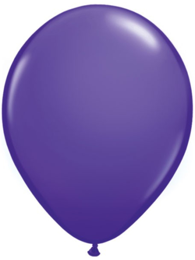QUALATEX  PURPLE VIOLET 11"(PACK OF 25 ROUND BALLOONS).