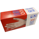 CLEAR PF VINYL GLOVES LGE PK100