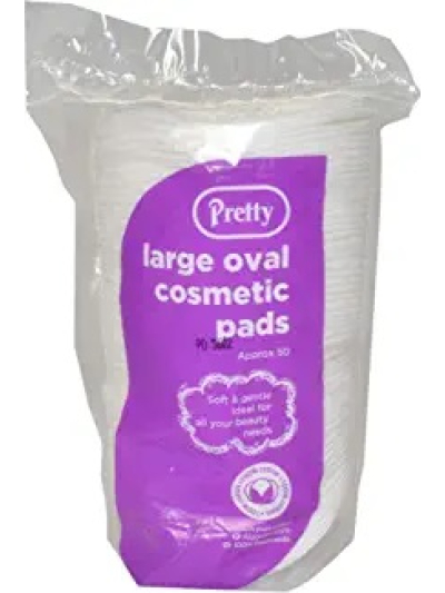 PRETTY LARGE 50 OVAL COSMETIC PADS