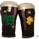 ANAGRAM 26"X28" HAPPY ST.PATRICKS DAY BEER GLASSES SUPERSHAPE FOIL BALLOON