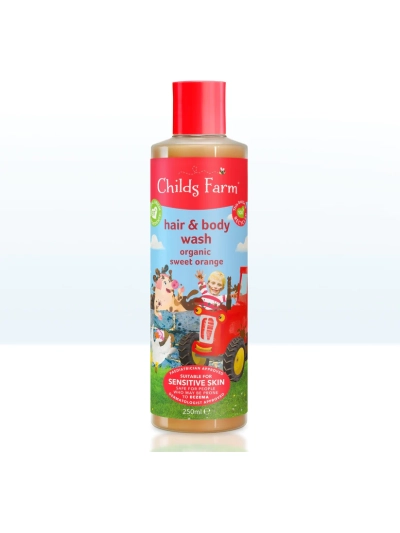 CHILD'S FARM HAIR & BODY WASH "ORGANIC SWEET ORANGE" , 250ML