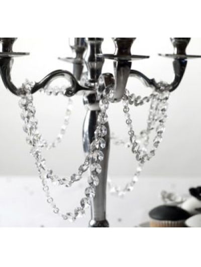 CRYSTAL GARLAND CLEAR 1M