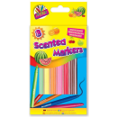 8 SCENTED THICK JUMBO MARKERS