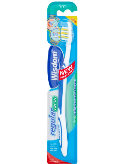 WISDOM REGULAR FRESH FIRM TOOTHBRUSH "YELLOW"